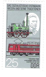 DDR Briefmarke mit dem Erbauer J.A. Schubert
