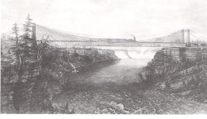 Röblings Brücke über den Niagara River (1855)