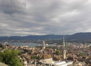 Blick auf Zürich am Zürichsee