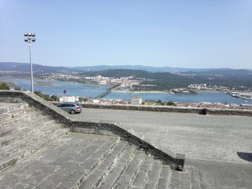 Ausblick von der Kirche Santa Lucia oberhalb von Viana do Castelo